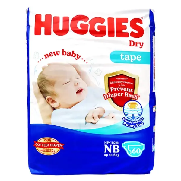 Huggies Dry Tape Baby Diaper (0-5kg)