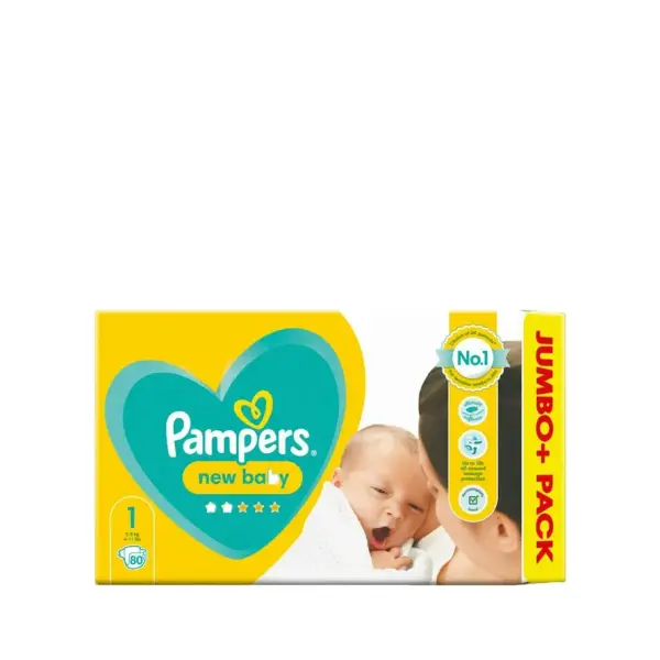 Pampers 1 Belt Dry New Baby Diaper Jumbo Pack (2-5kg)