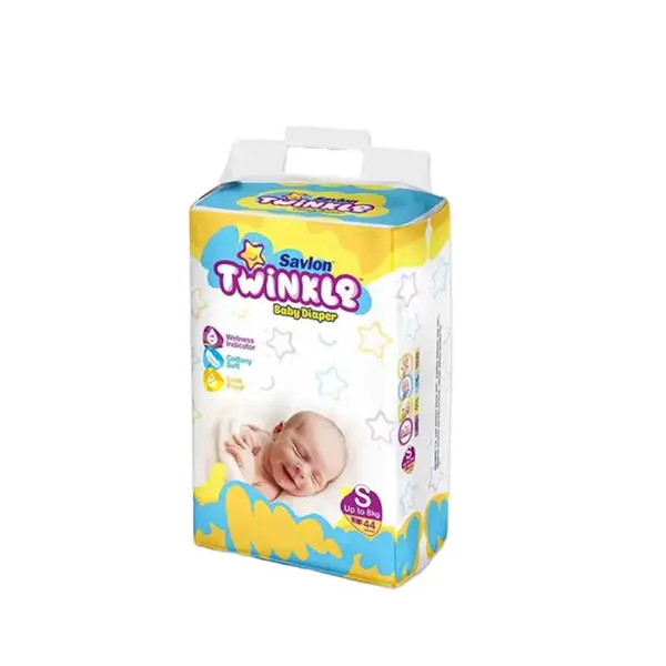 Savlon Twinkle Baby Belt Diaper (Up to 8Kg) - S 44pcs