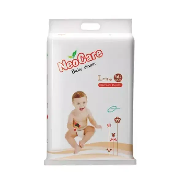 50 pcs NeoCare Premium Baby Diaper Belt L (7-18 kg)